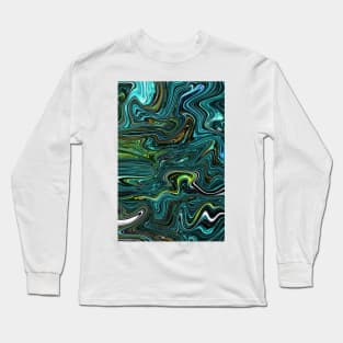 Green Swirl Long Sleeve T-Shirt